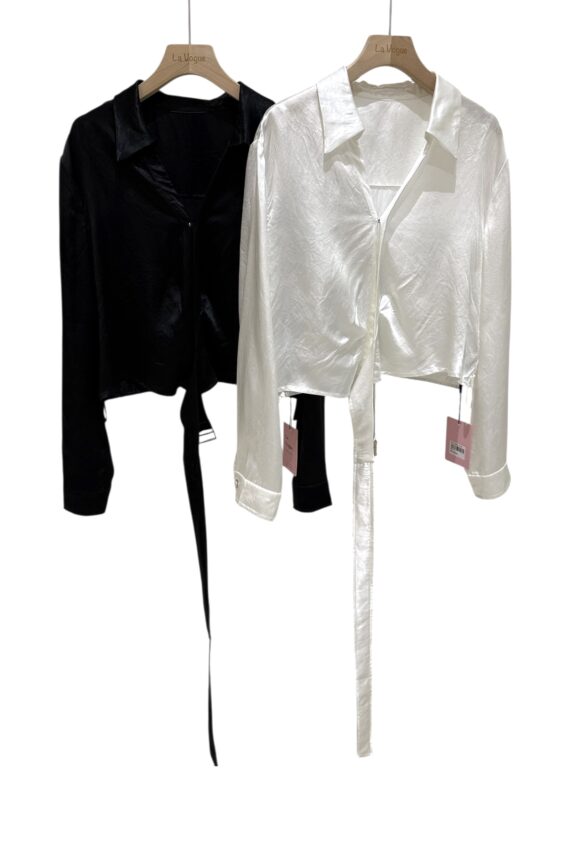 38111 SIMPLE LONG-SLEEVE SHIRT TOP