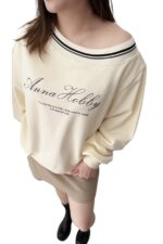 38103 ONE-SHOULDER SWEATSHIRT