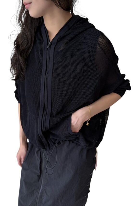 38210 KNITTED HOODED TOP