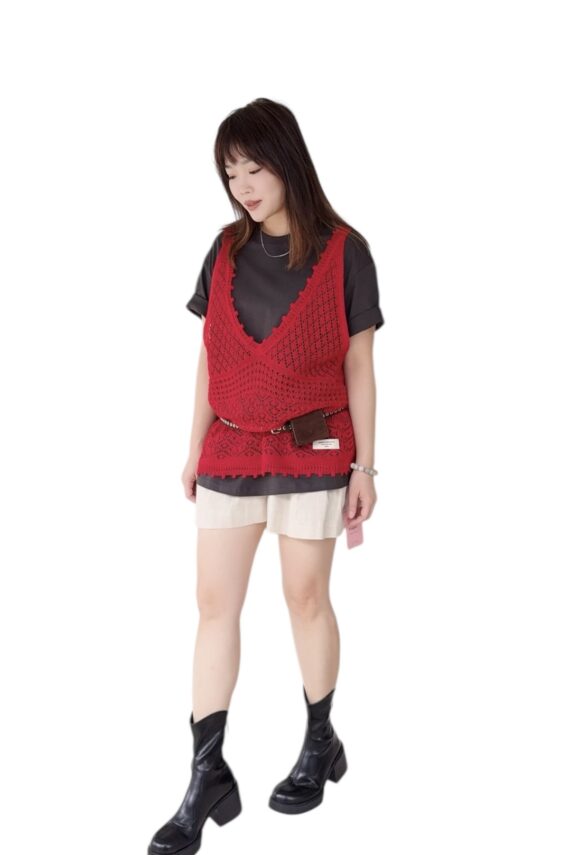 38213 TWO-PIECE LACE T-SHIRT