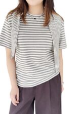 38197 STRIPED PATCHWORK SHAWL TOP