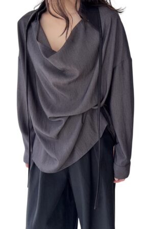 38337 IRREGULAR LONG-SLEEVE TOP