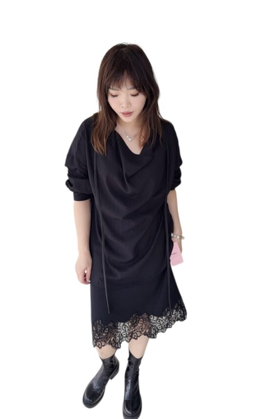 38337 IRREGULAR LONG-SLEEVE TOP