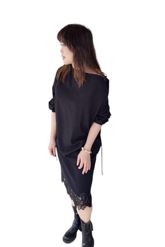38337 IRREGULAR LONG-SLEEVE TOP