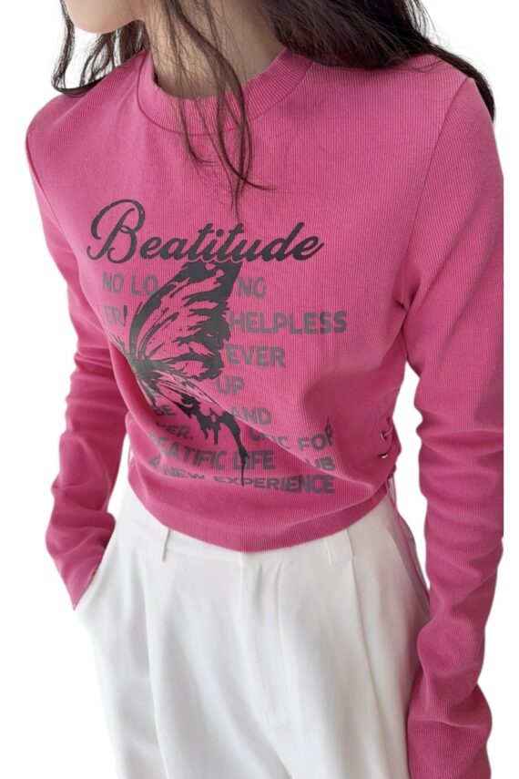 38402 LONG SLEEVE SHORT TOP