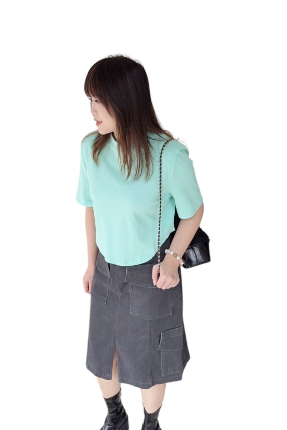 38325 DENIM CARGO SKIRT