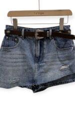 38455 DESIGN DENIM SHORT SKIRT