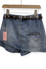 38455 DESIGN DENIM SHORT SKIRT