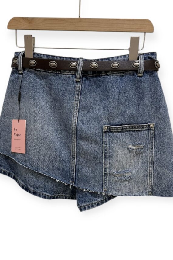 38455 DESIGN DENIM SHORT SKIRT