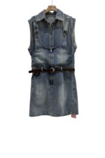 38449 SLEEVELESS DENIM DRESS