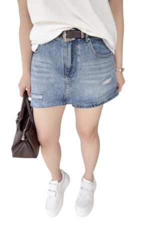 38455 DESIGN DENIM SHORT SKIRT
