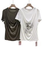 38513 FAKE TWO-PIECE CASUAL TEE