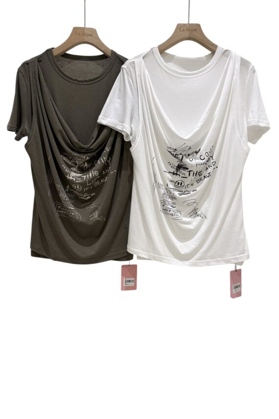 38513 FAKE TWO-PIECE CASUAL TEE