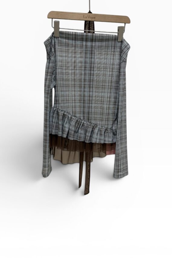38493 PLAID TOP