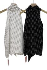 38511 POLKA DOT SLEEVELESS TOP