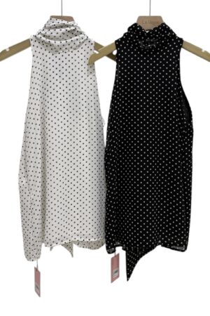 38511 POLKA DOT SLEEVELESS TOP