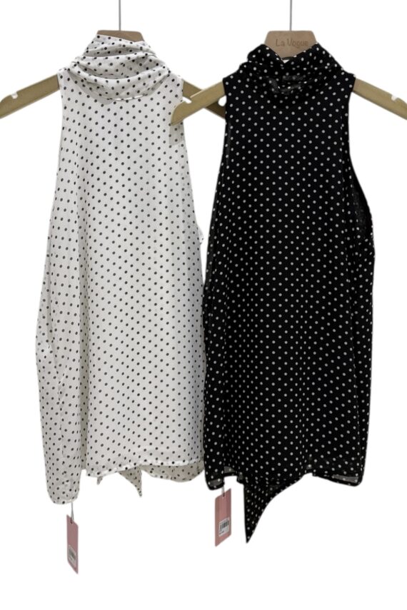 38511 POLKA DOT SLEEVELESS TOP