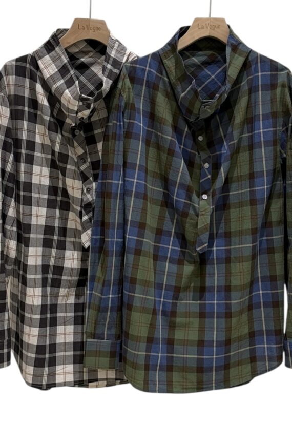 38621 PLAID SHIRT TOP