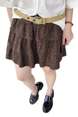 38278 LEOPARD PRINT SKIRT