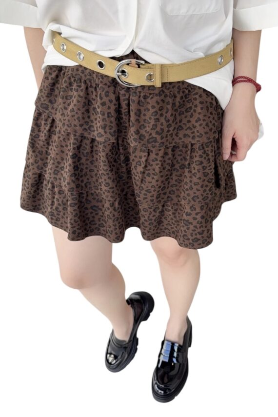 38278 LEOPARD PRINT SKIRT