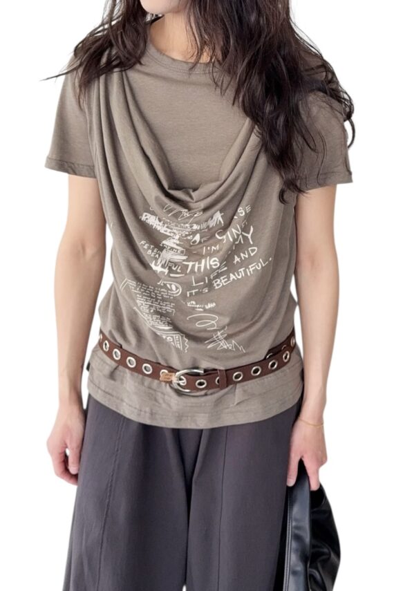 38513 FAKE TWO-PIECE CASUAL TEE