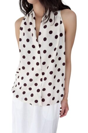 38535 POLKA DOT HALTER TOP