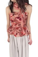 38579 STRAPLESS RUCHED TOP