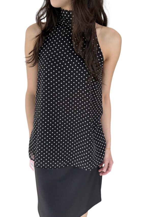 38511 POLKA DOT SLEEVELESS TOP