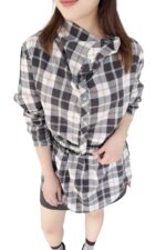 38621 PLAID SHIRT TOP