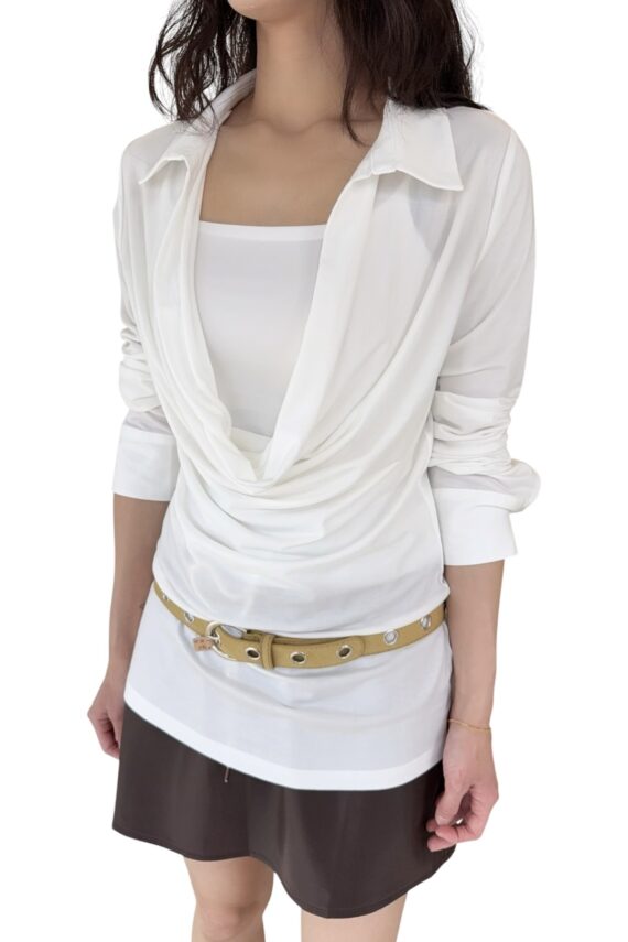 38577 IRREGULAR LONG-SLEEVE TOP