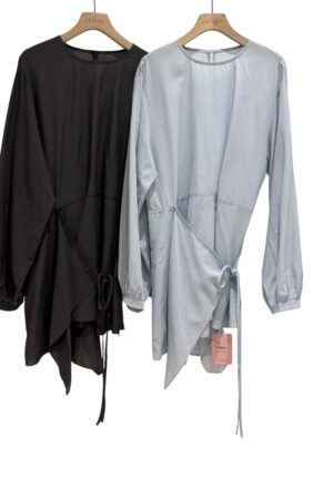 38653 IRREGULAR LONG SLEEVE SHIRT TOP