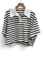 38656 KNITTED LINE SHORT TOP