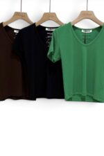 38445 V NECK SHORT TOP