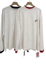 38683 POLKA DOT LONG SLEEVE T-SHIRT
