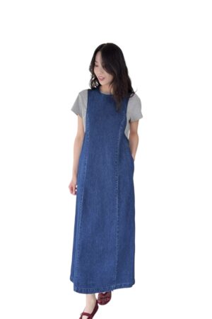 38649 SLEEVELESS DENIM DRESS