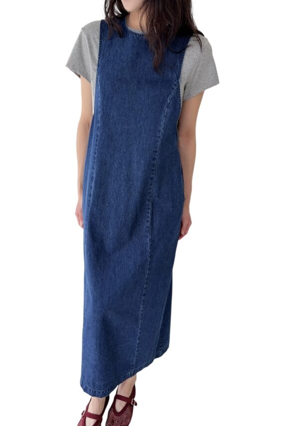 38649 SLEEVELESS DENIM DRESS