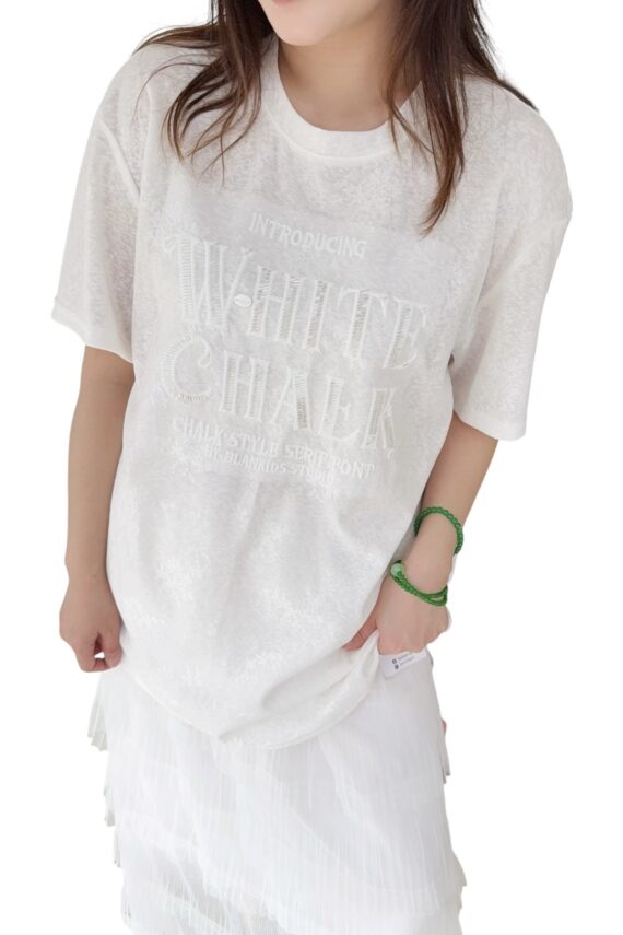 38703 LACE LETTER T-SHIRT