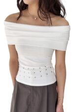 38687 SIMPLE OFF-SHOULDER TOP