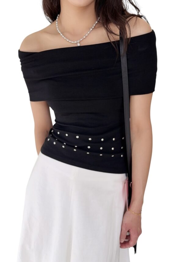 38687 SIMPLE OFF-SHOULDER TOP