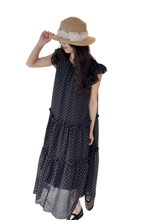 38655 ROMANTIC POLKA DOT DRESS