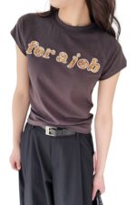 38676 SEQUIN LETTER CROPPED TEE