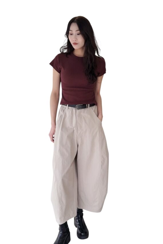 38719 CASUAL BARREL PANTS