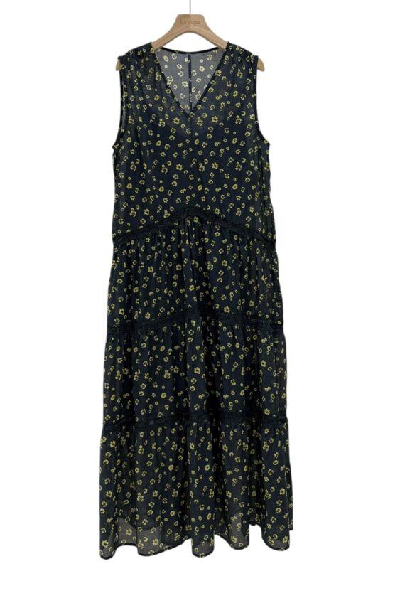 38778 SLEEVELESS FLORAL DRESS