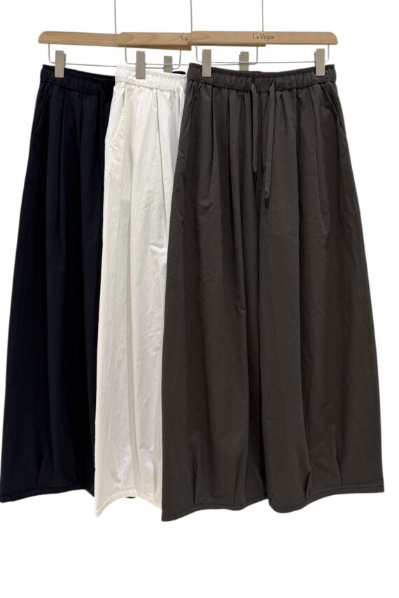 38736 ELASTIC WAIST CASUAL LONG PANTS