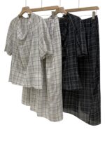 38845 PLAID SET SKIRT
