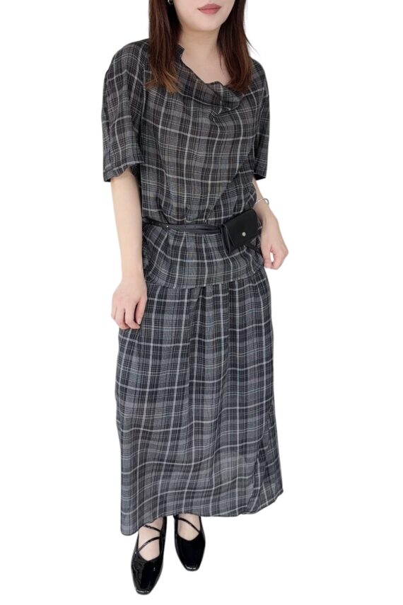 38845 PLAID SET SKIRT