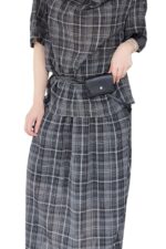 38845 PLAID SET SKIRT