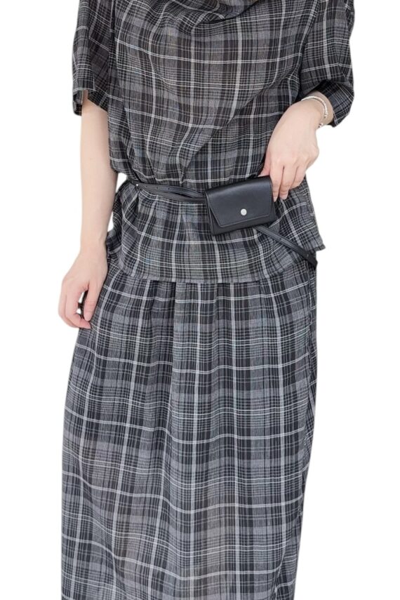 38845 PLAID SET SKIRT
