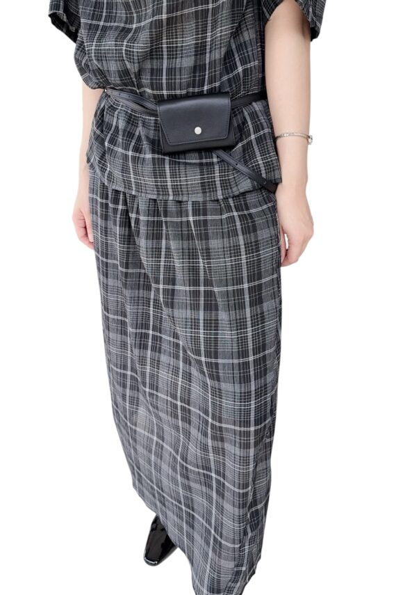 38845 PLAID SET SKIRT