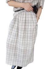 38845 PLAID SET SKIRT